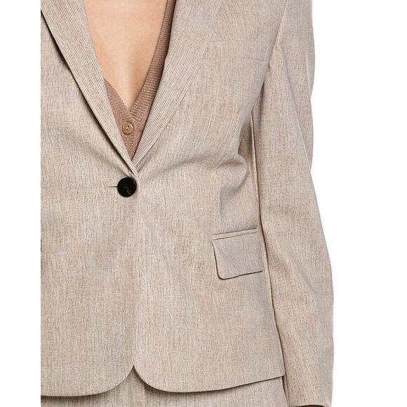 Theory Womens  Shrunken Blazer, Beige - Picture 4 of 5